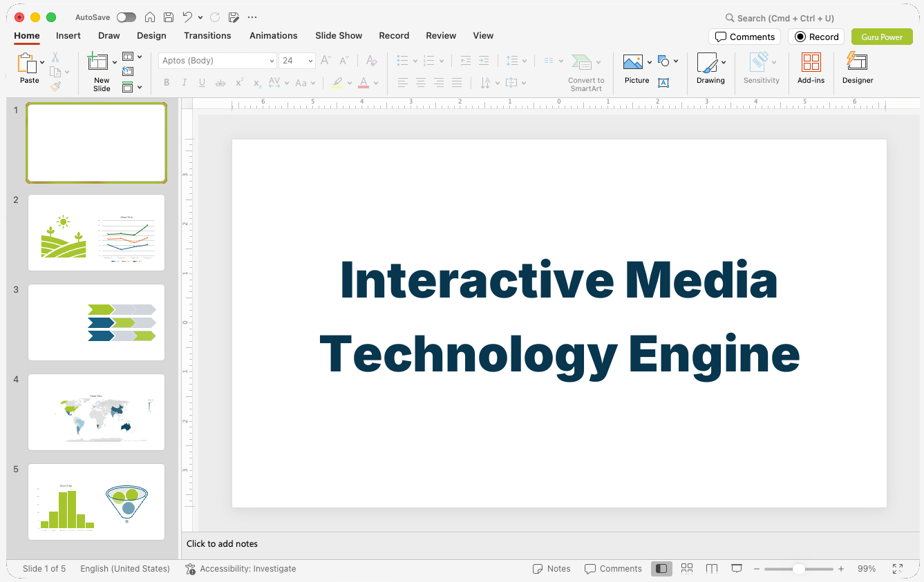 Interactive Media Technology Engine Presentation
