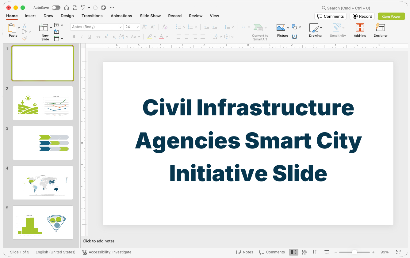 Civil Infrastructure Agencies Smart City Initiative Slide-Deck