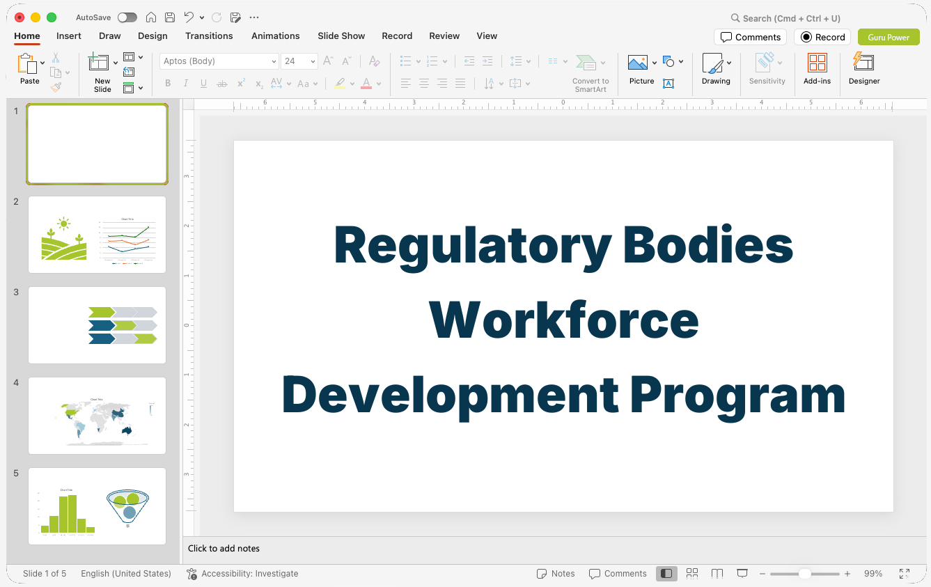 Regulatory Bodies Workforce Development Program Presentation