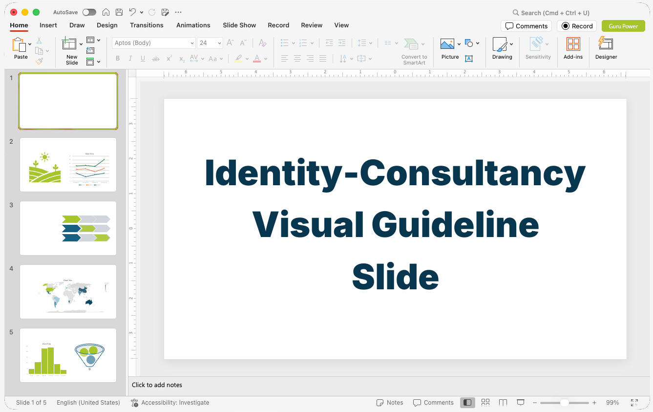 Identity-Consultancy Visual Guideline Slide-Deck