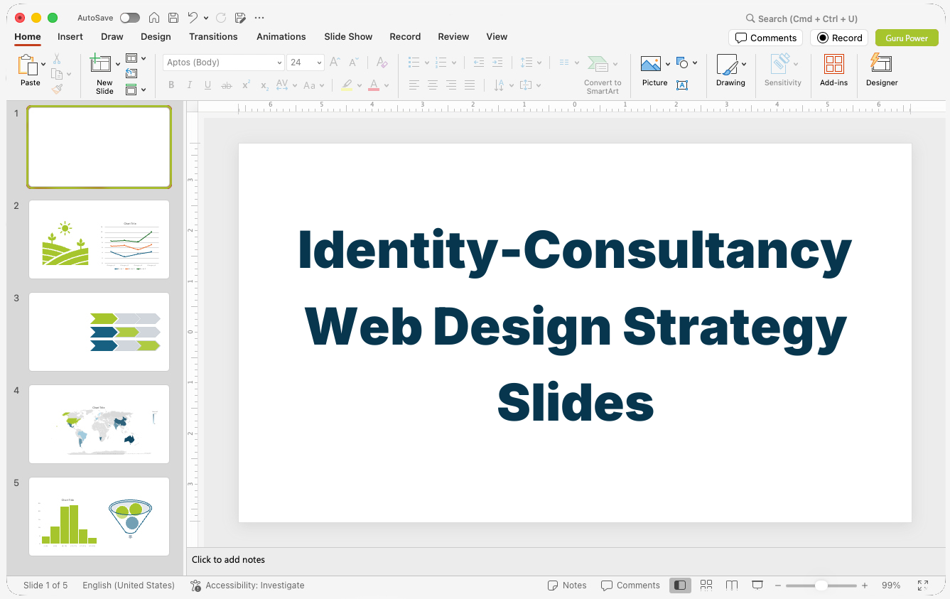 Identity-Consultancy Web Design Strategy Slides