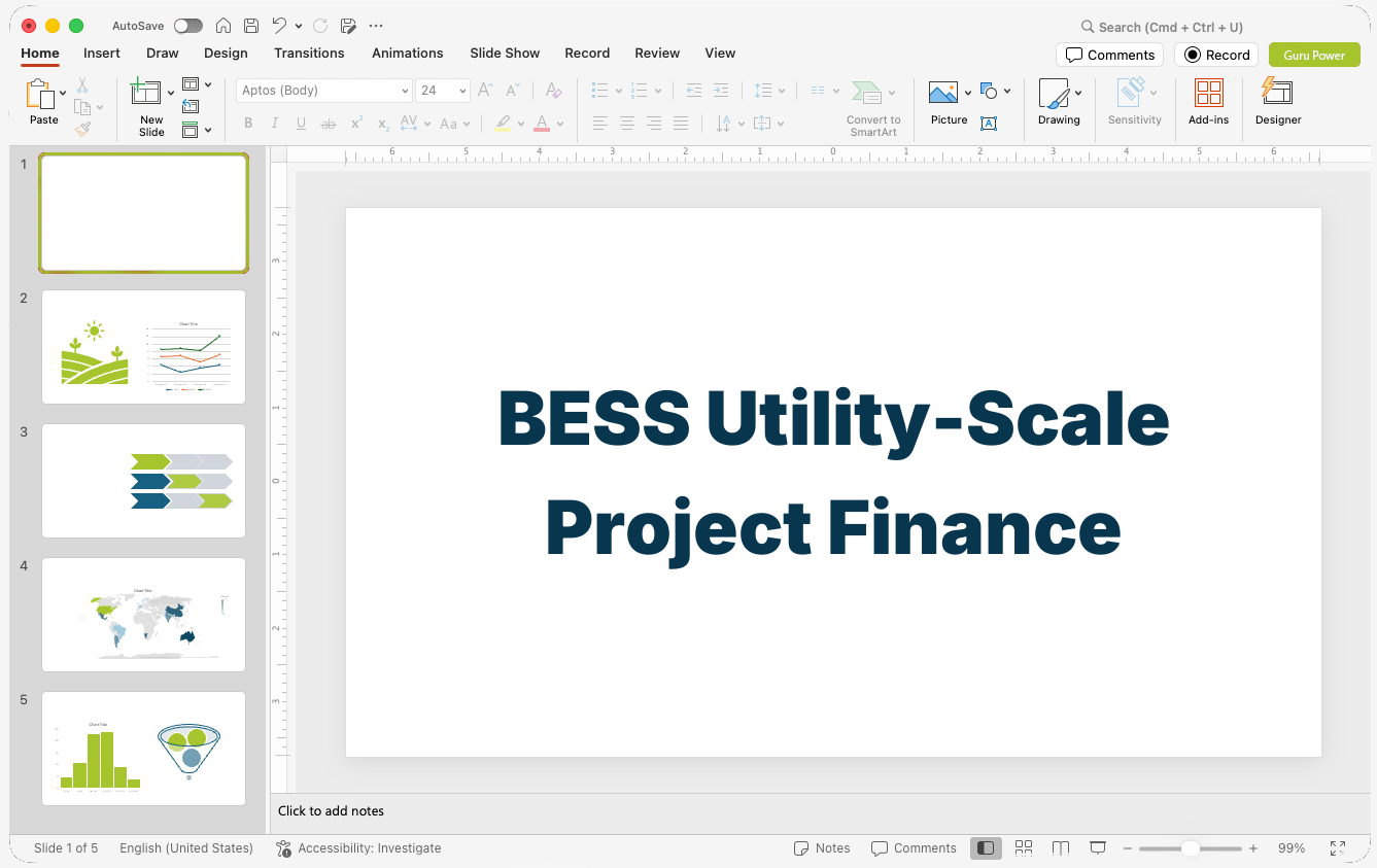BESS Utility-Scale Project Finance Pitch-Deck