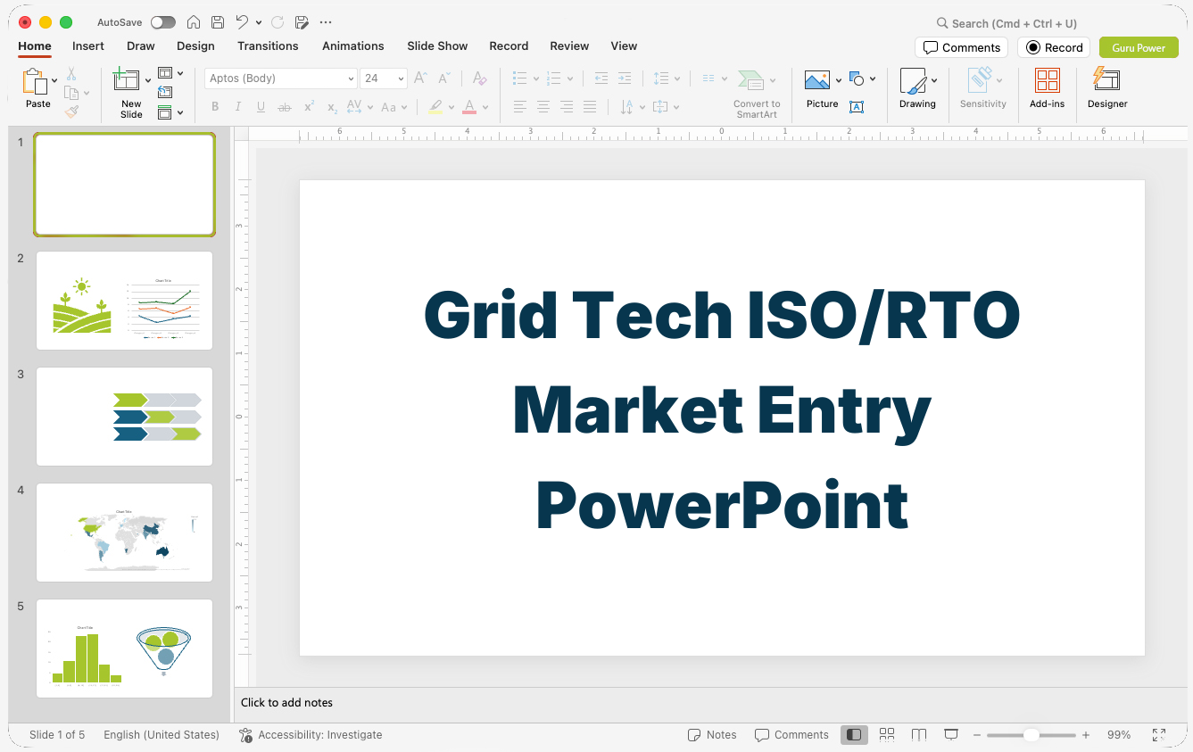 Grid Tech ISO/RTO Market Entry PowerPoint