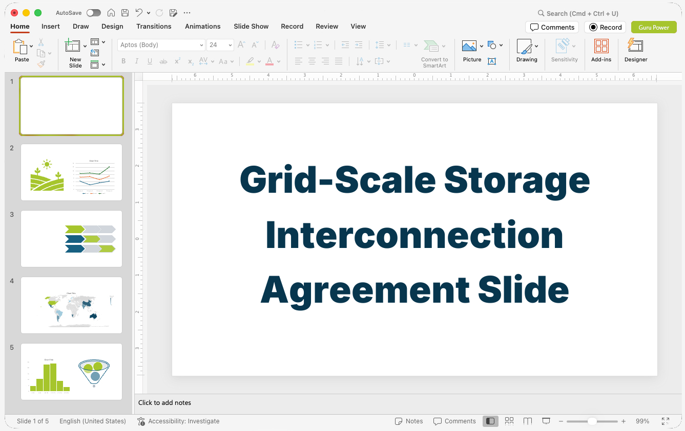 Grid-Scale Storage Interconnection Agreement Slide-Deck