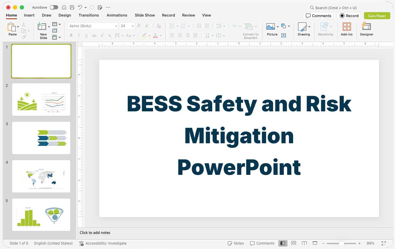 BESS Safety and Risk Mitigation PowerPoint