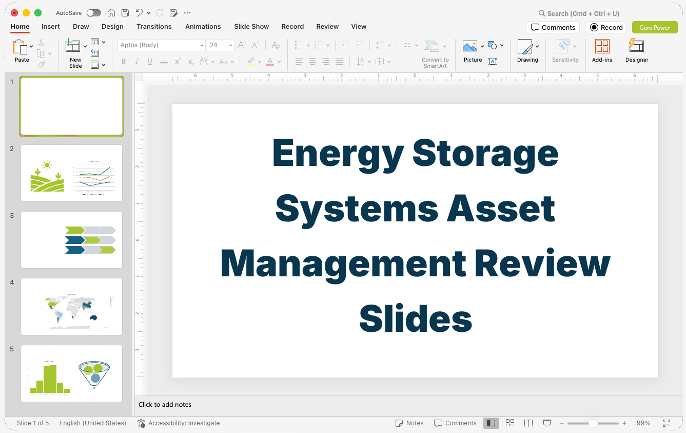 Energy Storage Systems Asset Management Review Slides