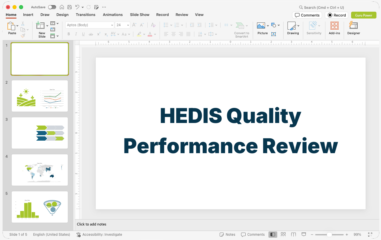 HEDIS Quality Performance Review Deck