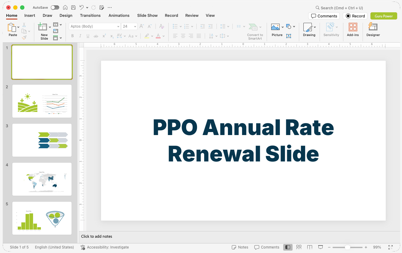 PPO Annual Rate Renewal Slide-Deck
