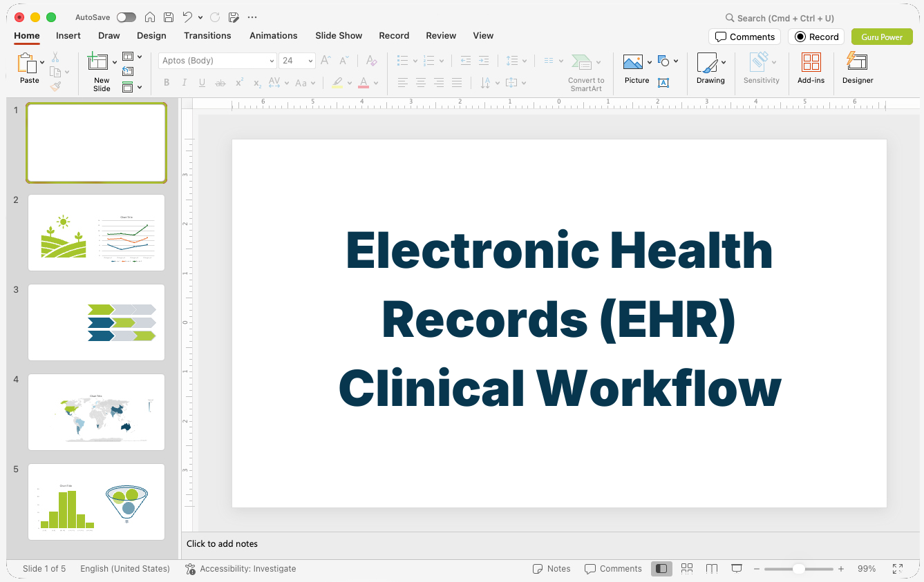 Electronic Health Records (EHR) Clinical Workflow Presentation
