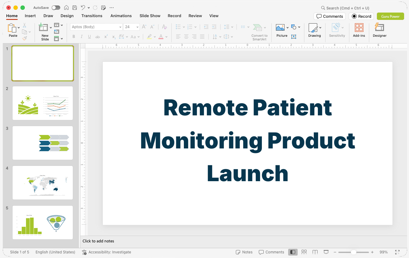 Remote Patient Monitoring Product Launch Presentation