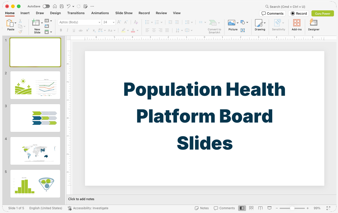 Population Health Platform Board Slides
