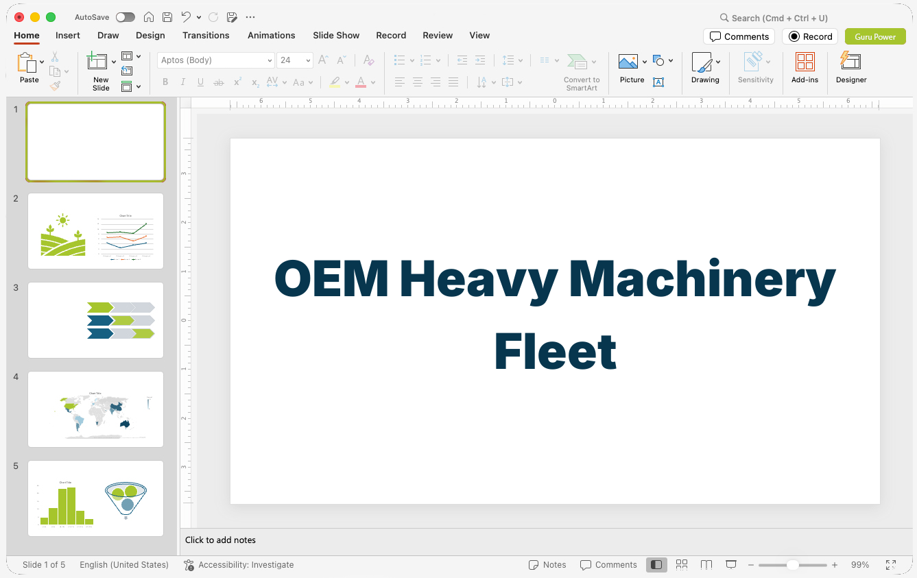 OEM Heavy Machinery Fleet Pitch-Deck