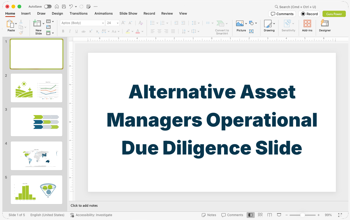 Alternative Asset Managers Operational Due Diligence Slide-Deck