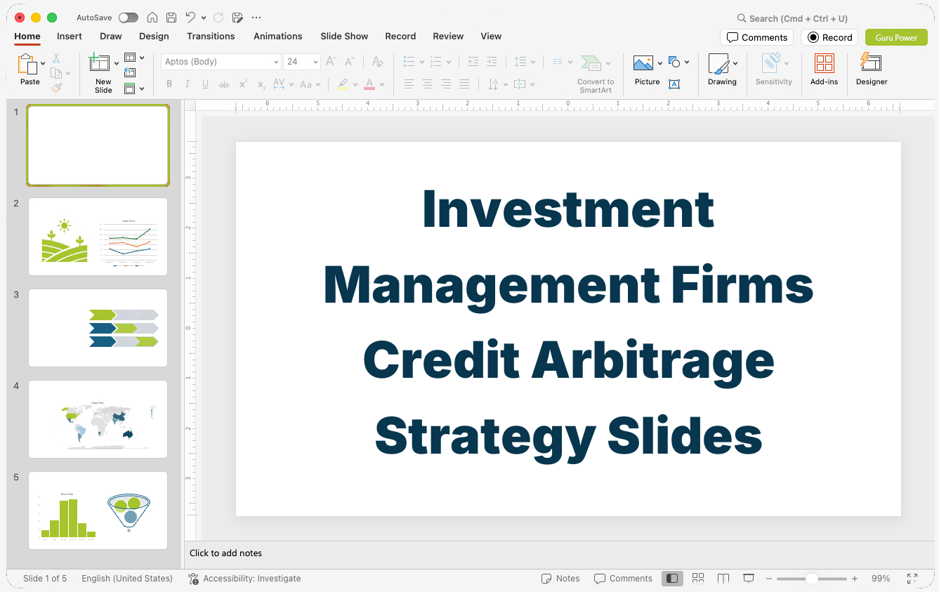 Investment Management Firms Credit Arbitrage Strategy Slides