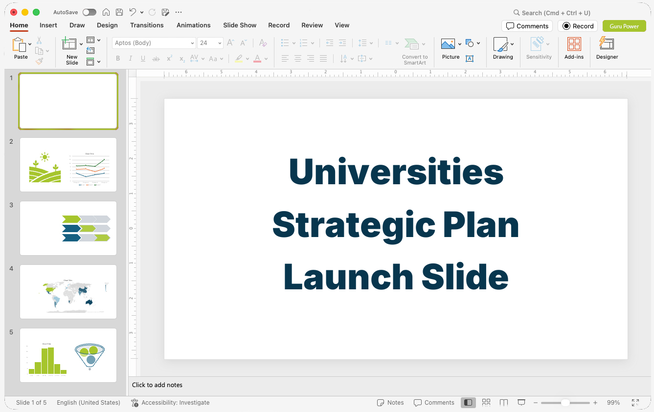 Universities Strategic Plan Launch Slide-Deck