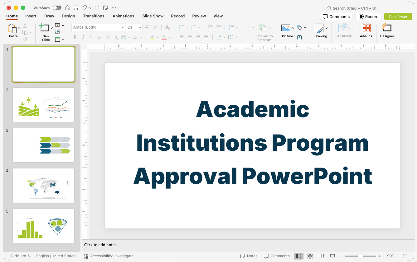 Academic Institutions Program Approval PowerPoint