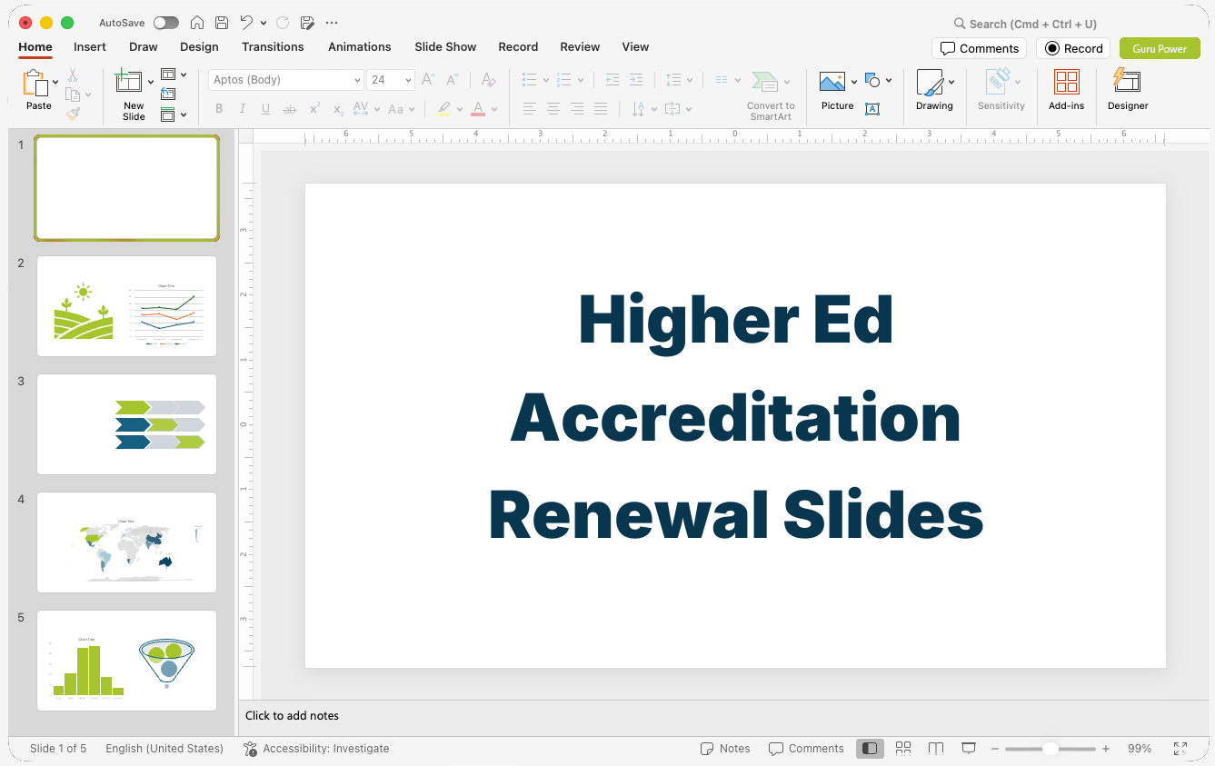 Higher Ed Accreditation Renewal Slides
