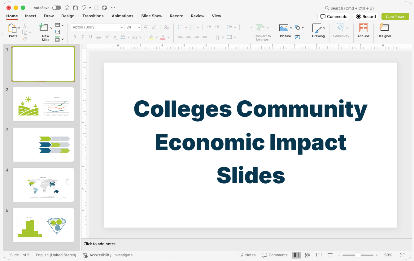 Colleges Community Economic Impact Slides