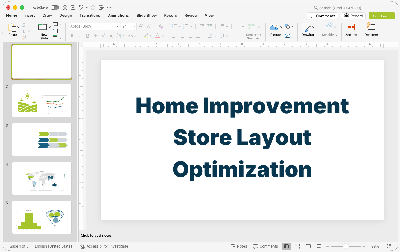 Home Improvement Store Layout Optimization Presentation