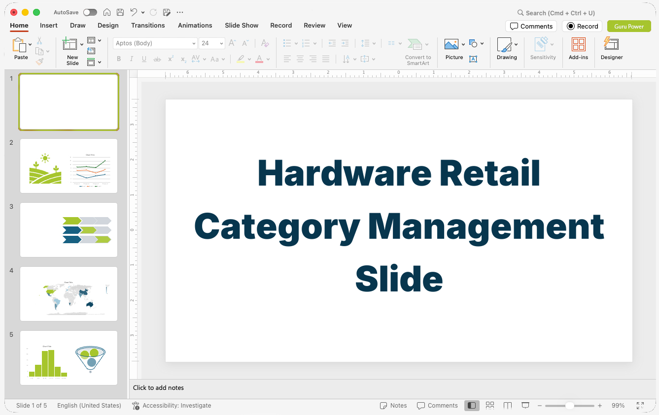 Hardware Retail Category Management Slide-Deck