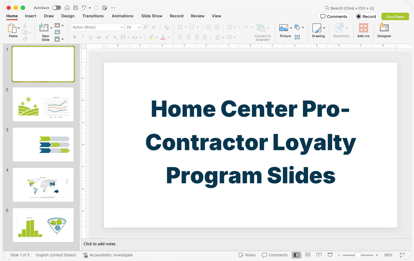 Home Center Pro-Contractor Loyalty Program Slides