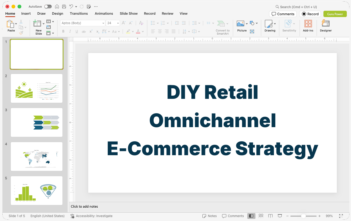 DIY Retail Omnichannel E-Commerce Strategy Presentation