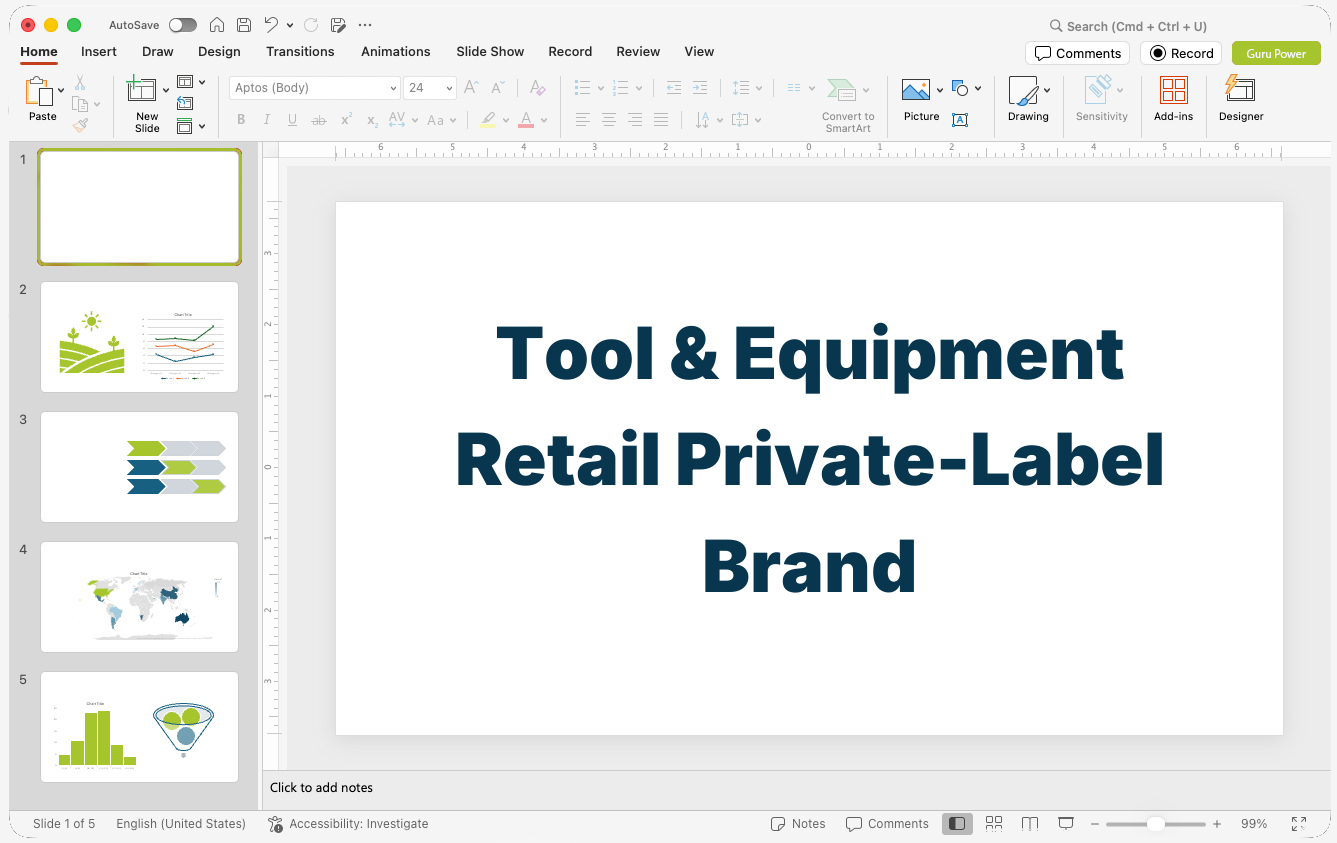 Tool & Equipment Retail Private-Label Brand Deck