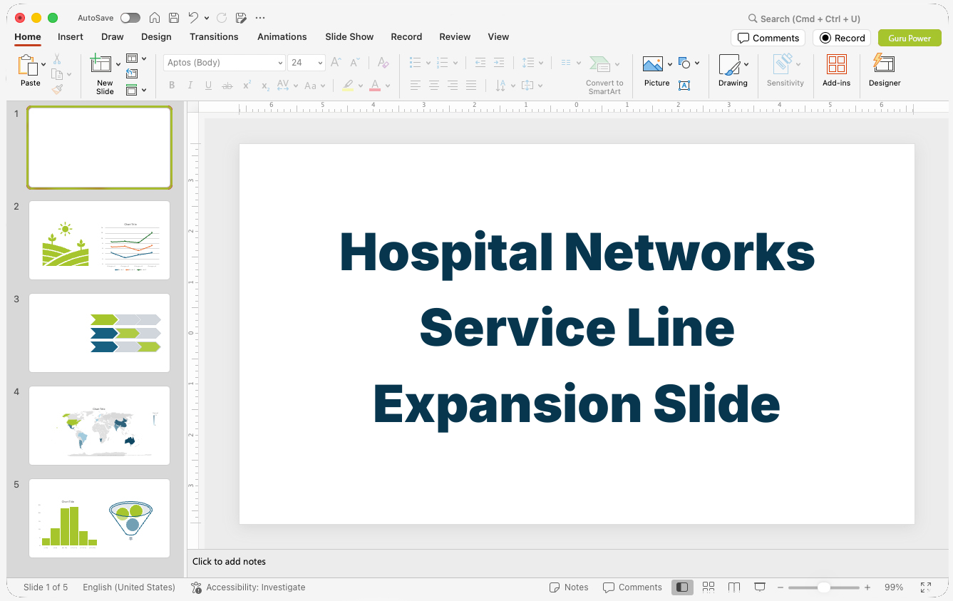Hospital Networks Service Line Expansion Slide-Deck