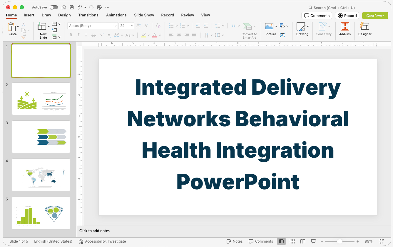 Integrated Delivery Networks Behavioral Health Integration PowerPoint