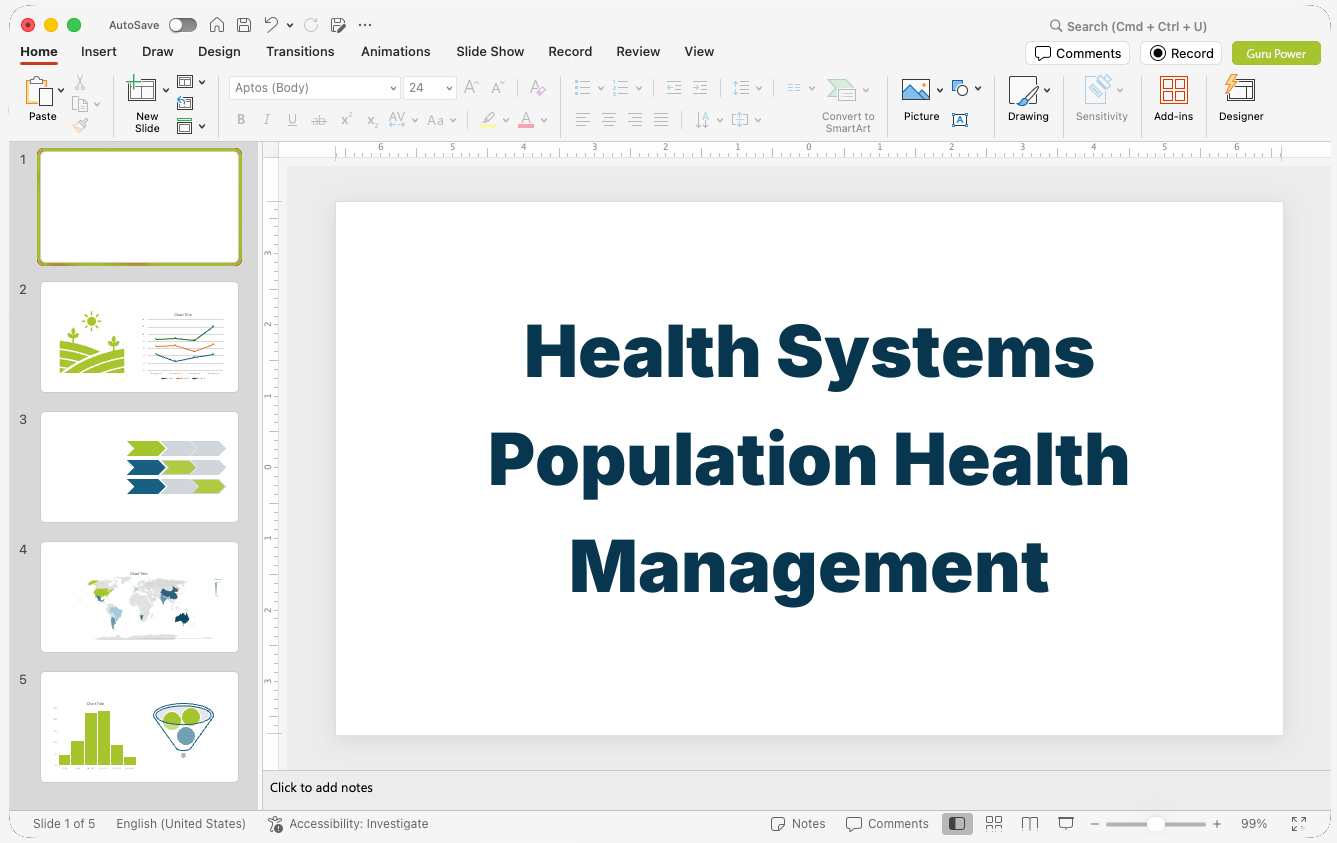 Health Systems Population Health Management Pitch-Deck