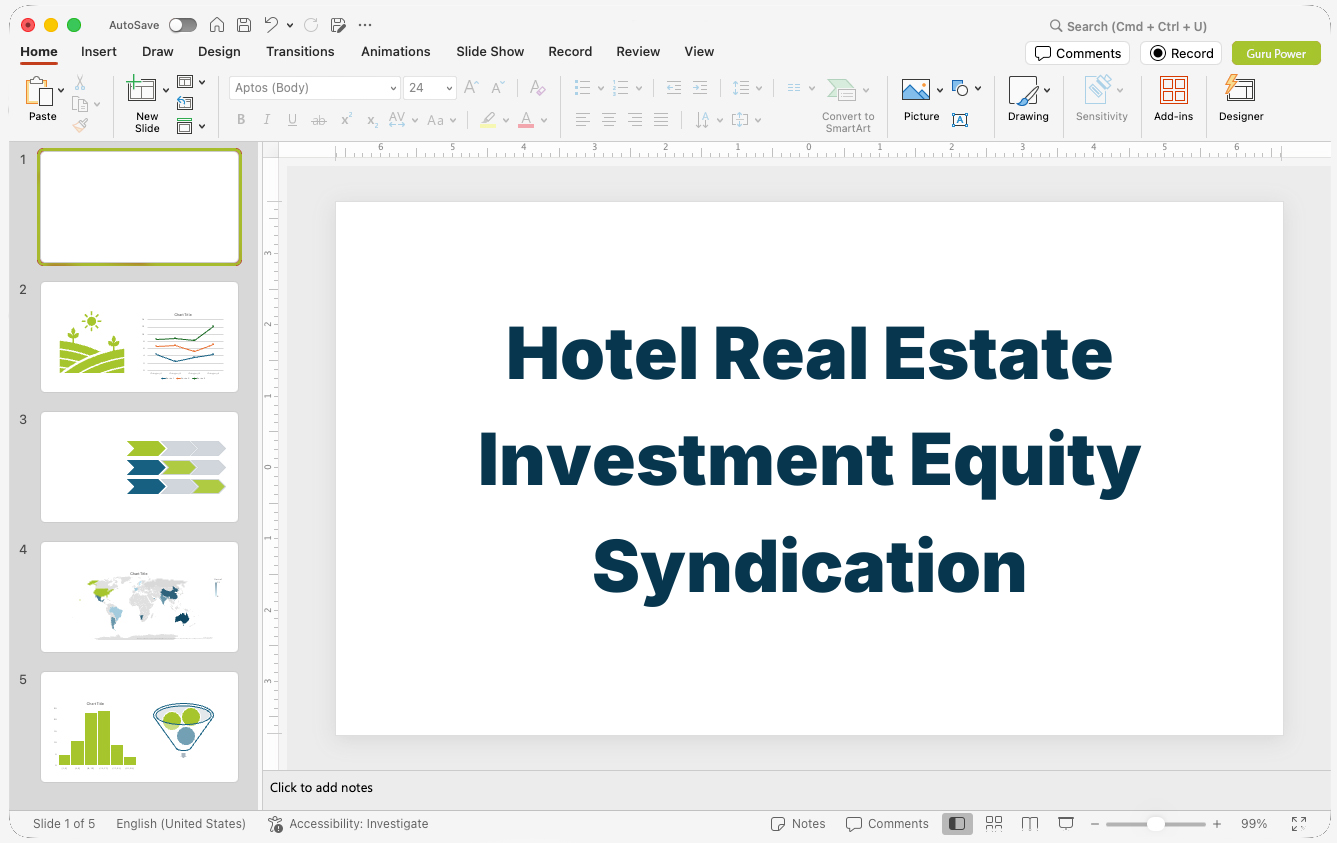 Hotel Real Estate Investment Equity Syndication Pitch-Deck