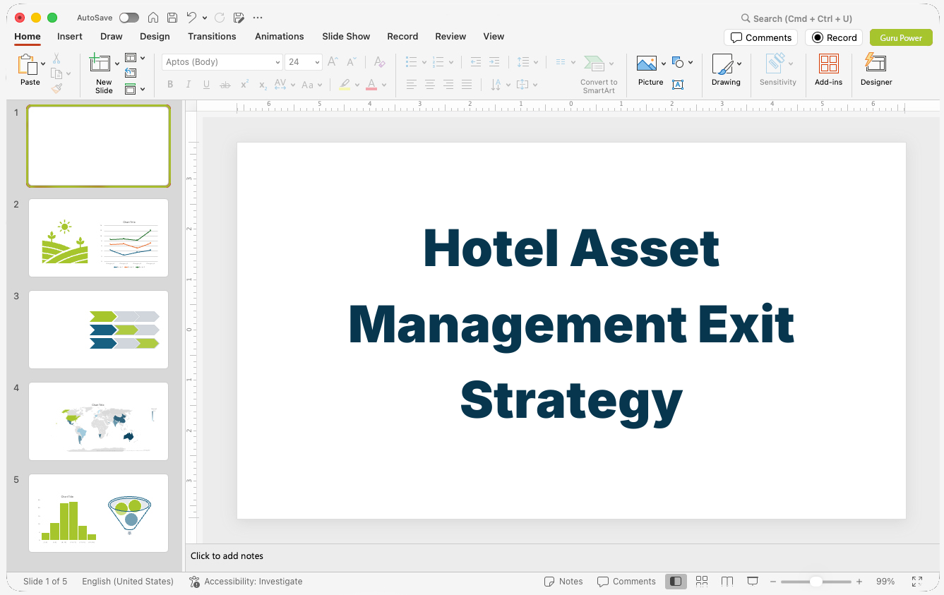 Hotel Asset Management Exit Strategy Presentation