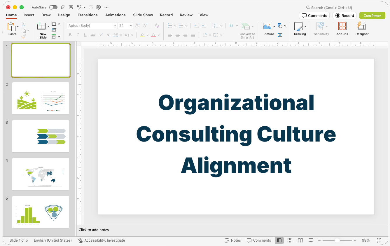 Organizational Consulting Culture Alignment Presentation