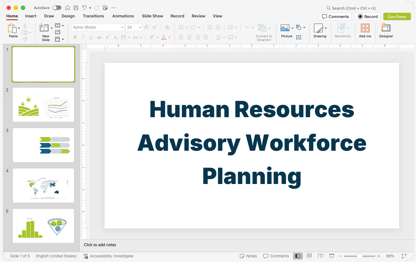 Human Resources Advisory Workforce Planning Pitch-Deck
