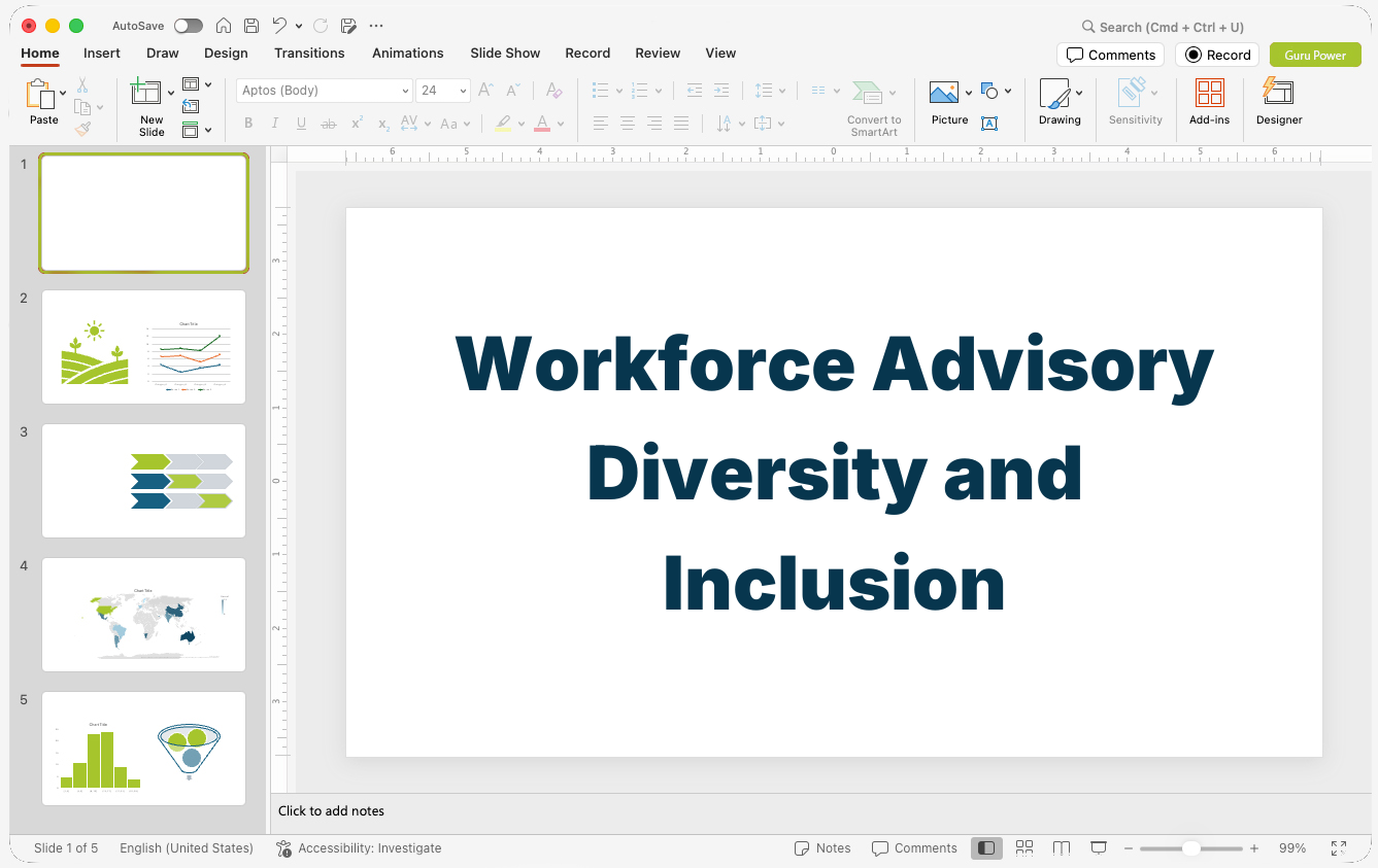 Workforce Advisory Diversity and Inclusion Presentation