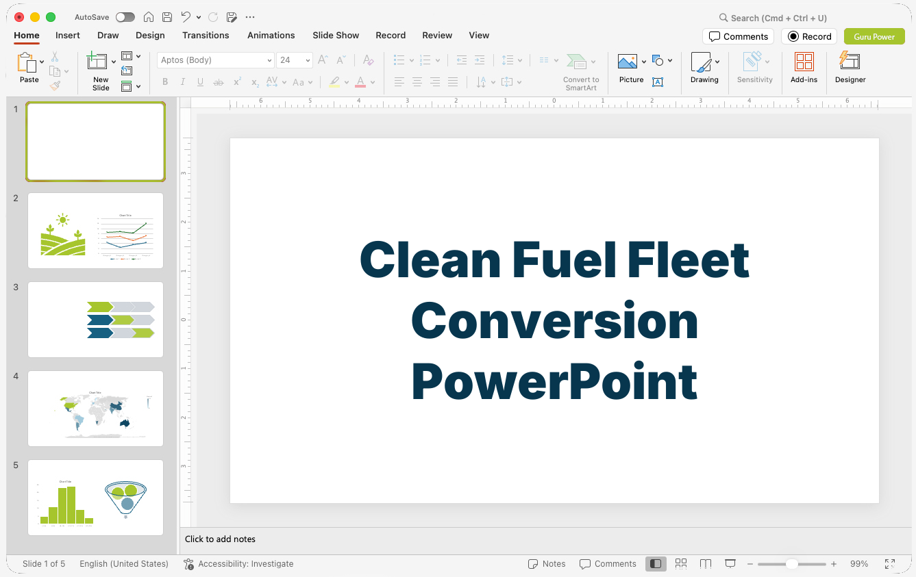 Clean Fuel Fleet Conversion PowerPoint