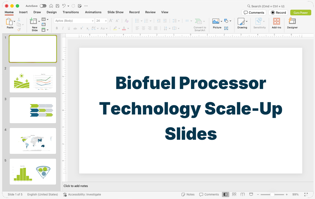 Biofuel Processor Technology Scale-Up Slides