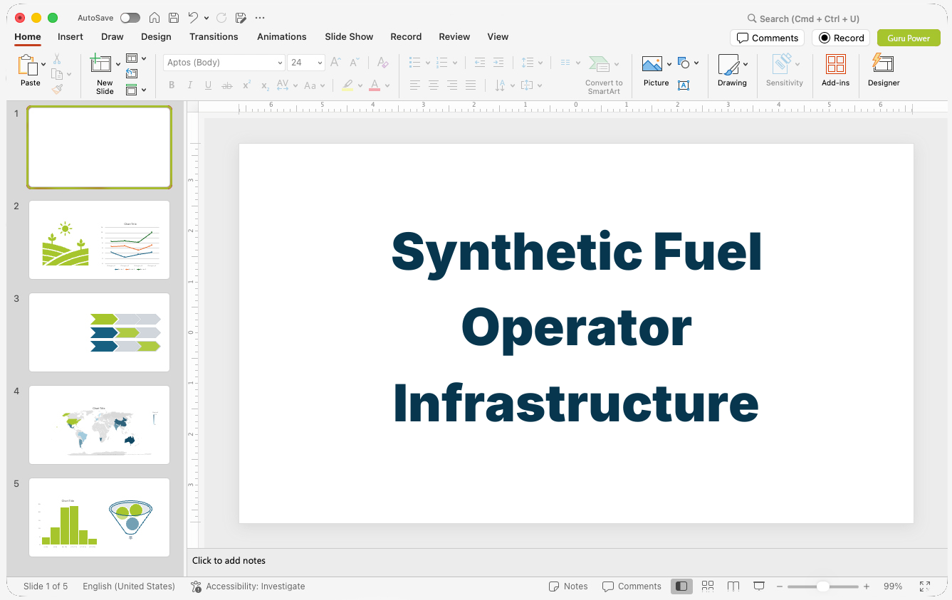 Synthetic Fuel Operator Infrastructure Deck