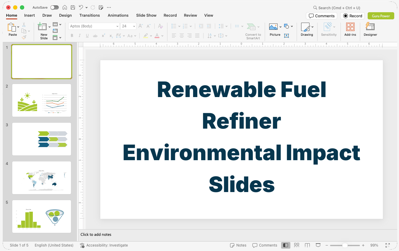 Renewable Fuel Refiner Environmental Impact Slides