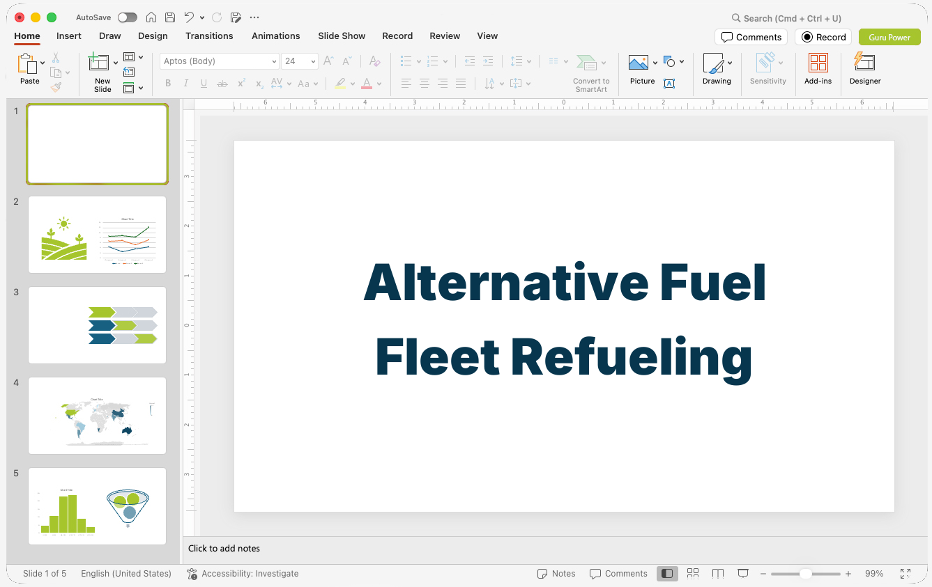 Alternative Fuel Fleet Refueling Proposal Presentation