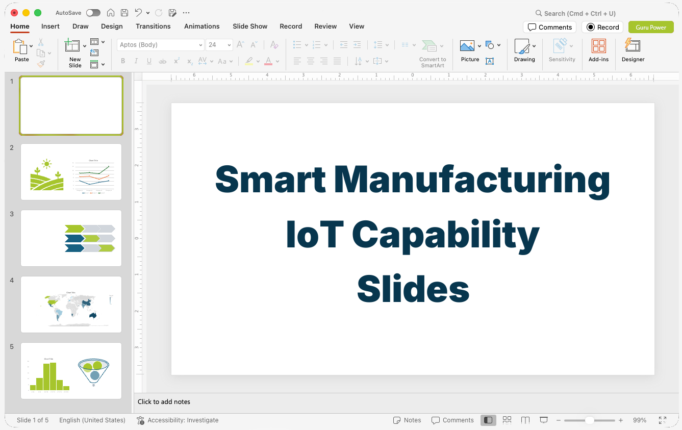 Smart Manufacturing IoT Capability Slides