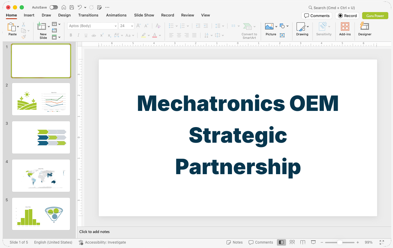 Mechatronics OEM Strategic Partnership Presentation