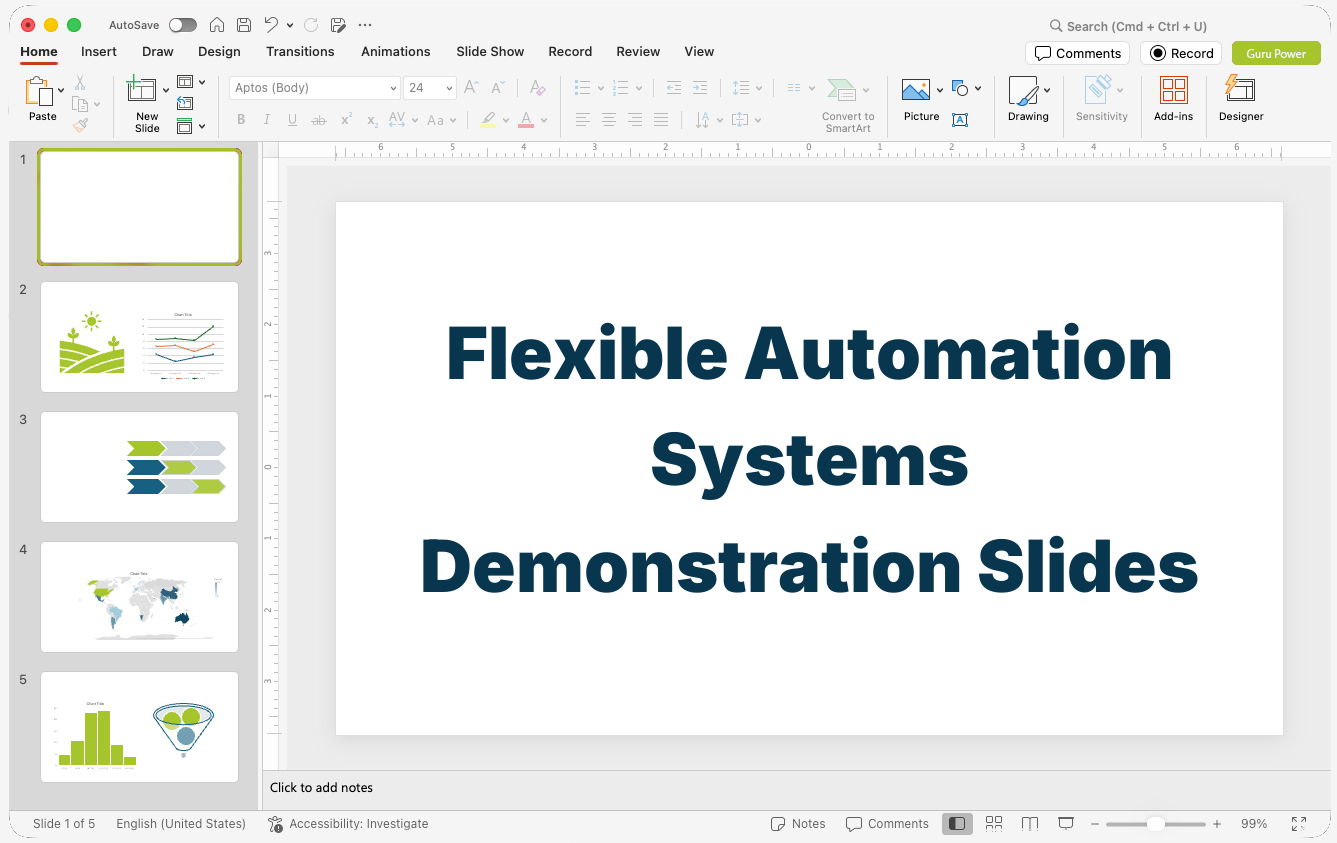 Flexible Automation Systems Demonstration Slides