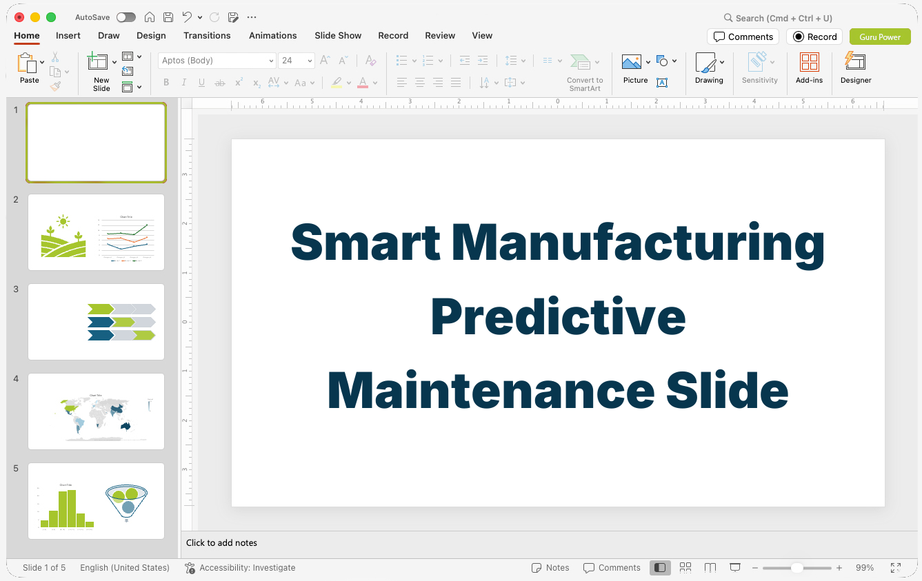 Smart Manufacturing Predictive Maintenance Slide-Deck