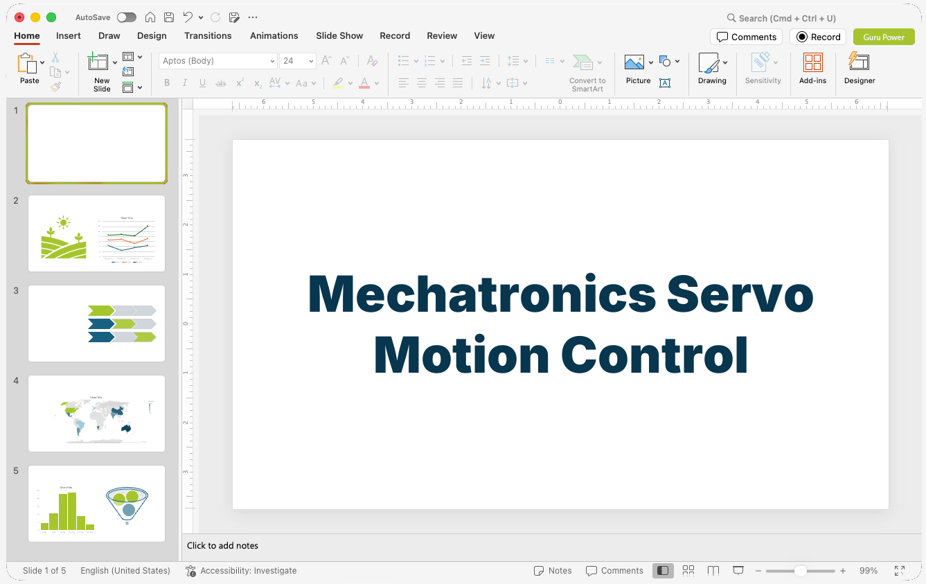 Mechatronics Servo Motion Control Pitch-Deck