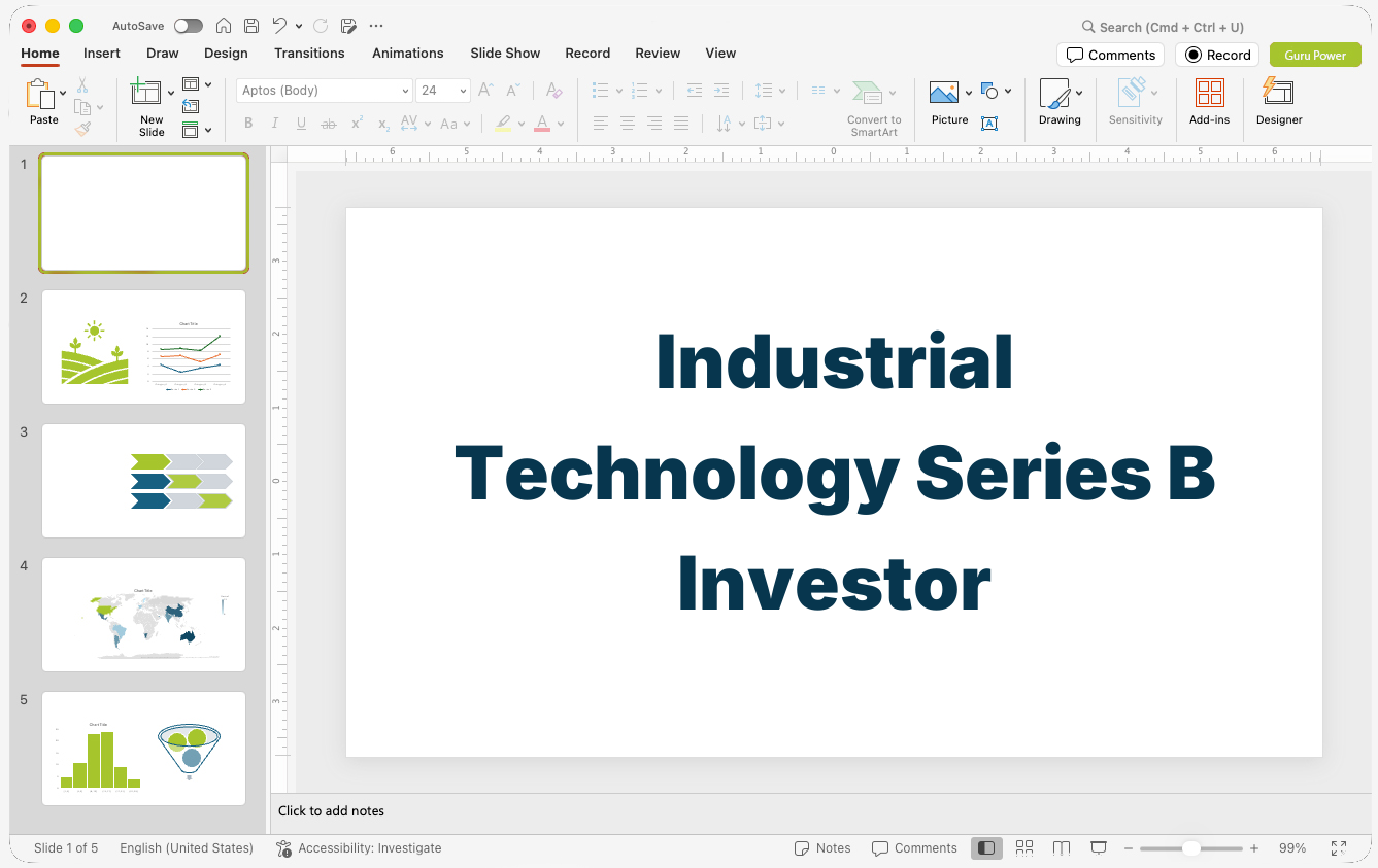Industrial Technology Series B Investor Presentation
