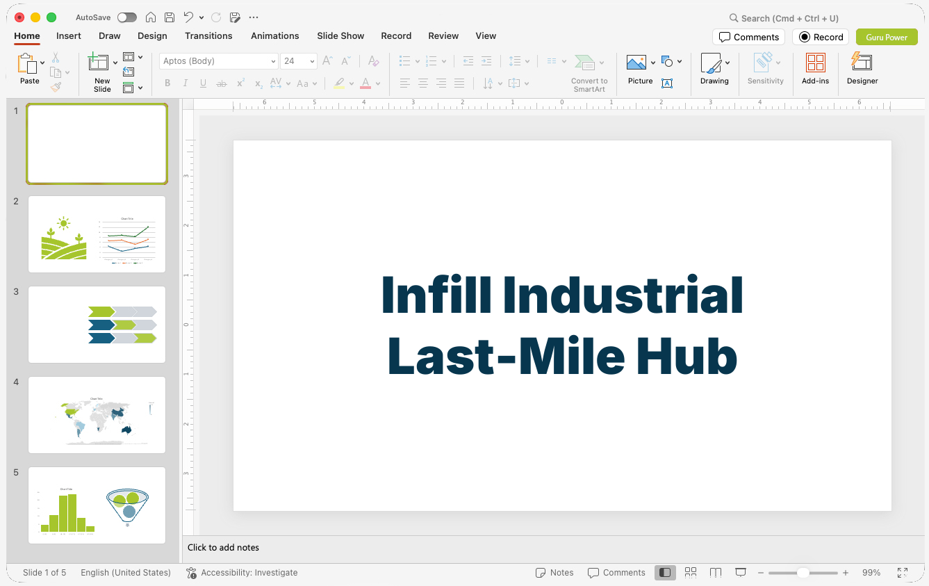 Infill Industrial Last-Mile Hub Pitch-Deck