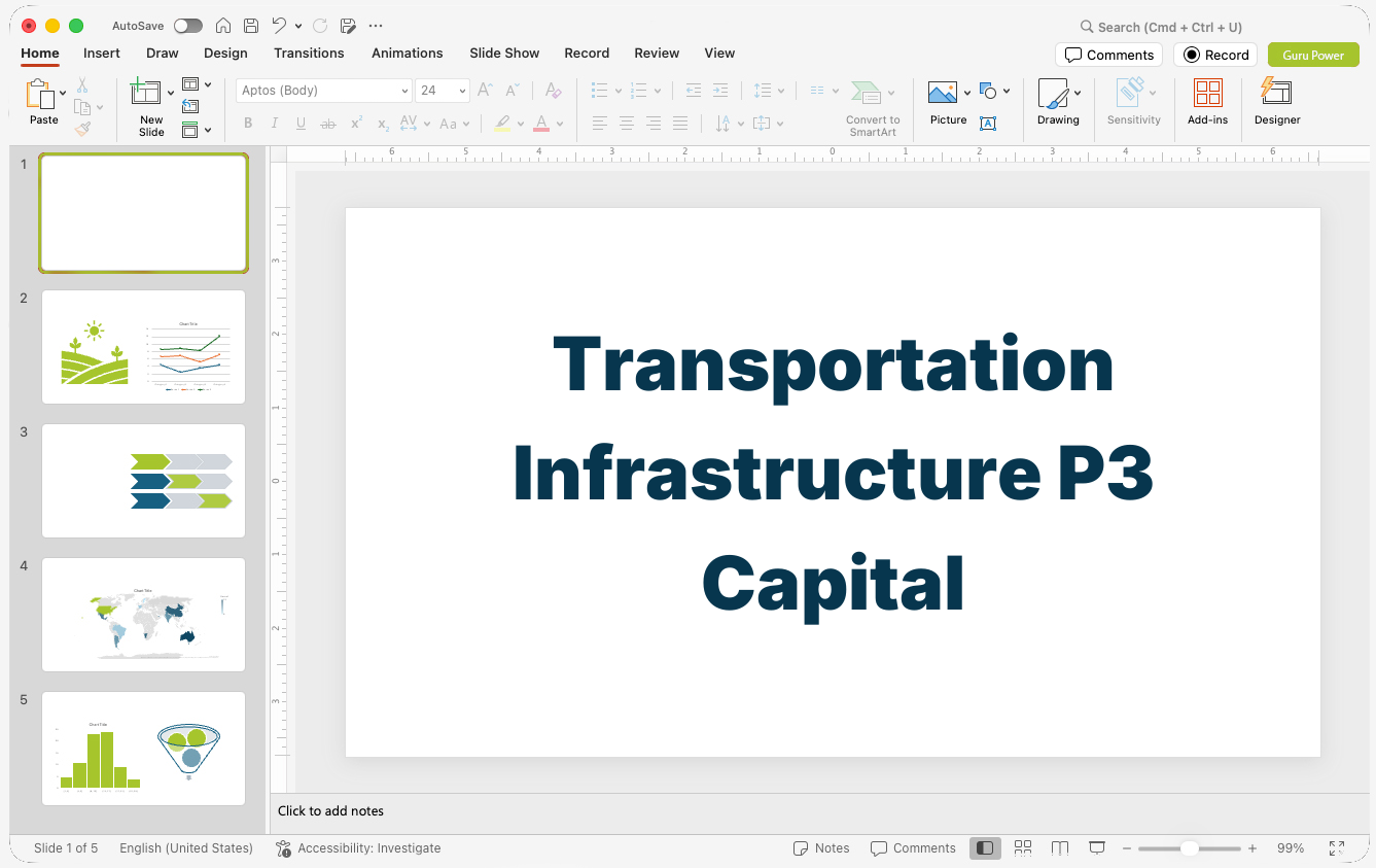 Transportation Infrastructure P3 Capital Pitch-Deck