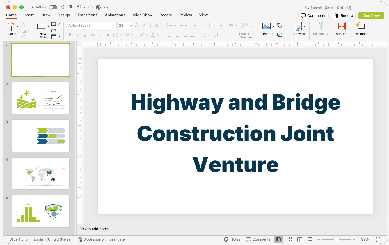 Highway and Bridge Construction Joint Venture Presentation