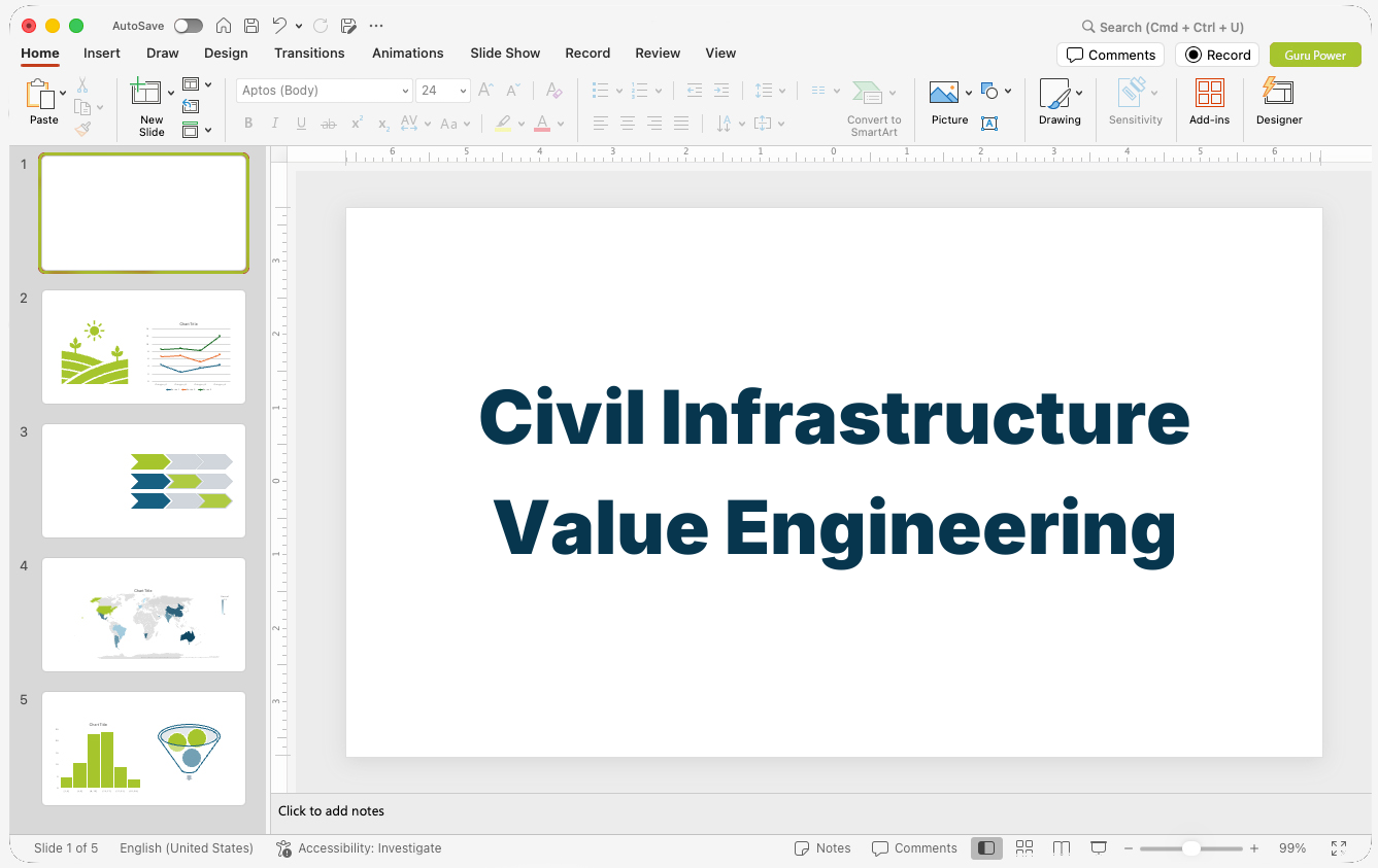 Civil Infrastructure Value Engineering Proposal Presentation